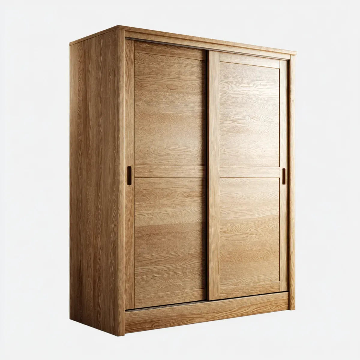Szafa sypialna z 2 drzwiami przesuwnymi dąb naturalny 120 x 60 x 200 cm Kwartełka prostokątna MDF