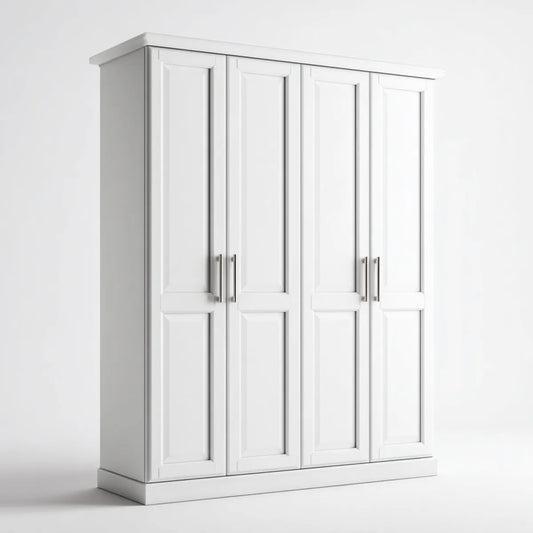 Szafa Białe drzwi z MDF 200 x 60 x 220 cm prostokątne